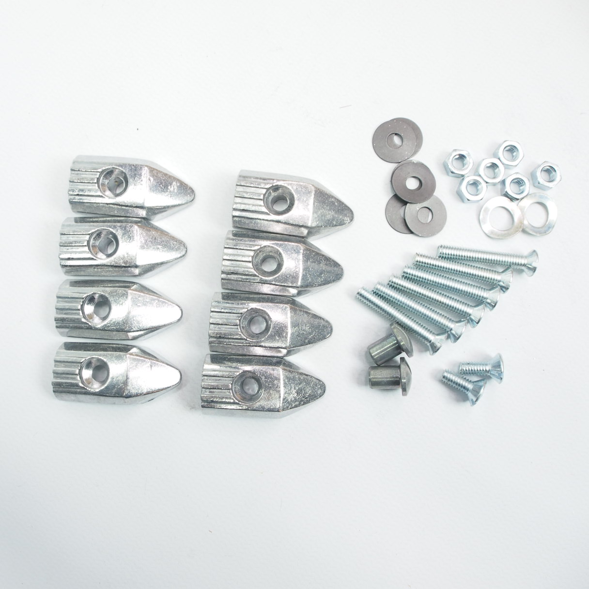 End cap set footboard stripes -LAMBRETTA- DL GP - metal