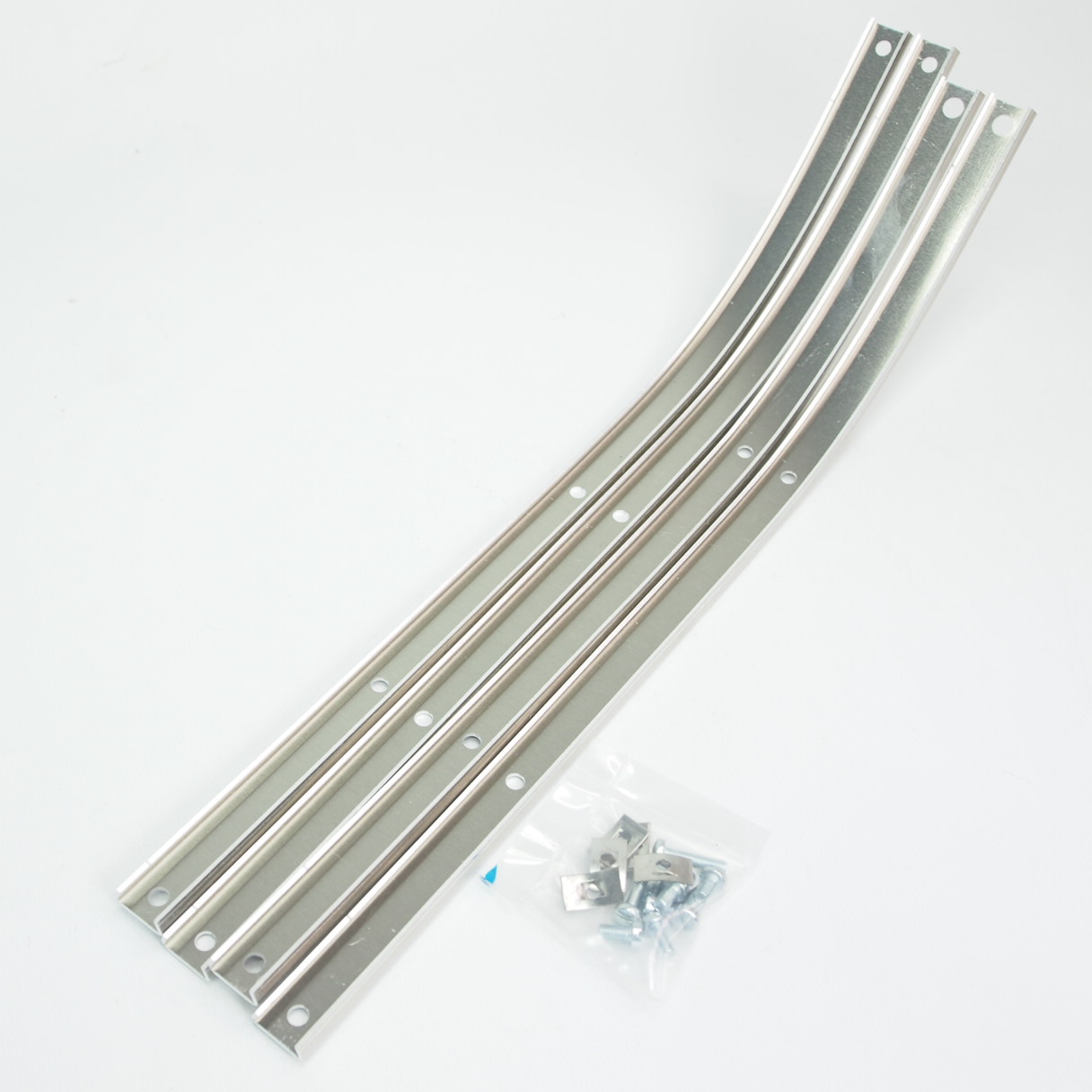 Front footboard strip set -LAMBRETTA- Series 3 DL GP - alloy