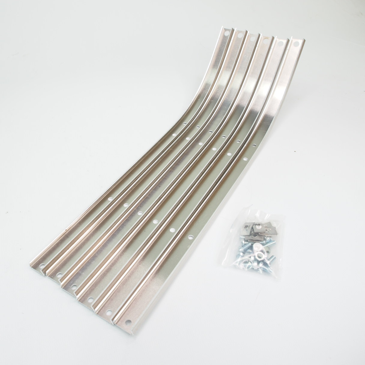 Front footboard strip set -LAMBRETTA- LI 150 (Series 1-2) TV (Series 2) - alloy