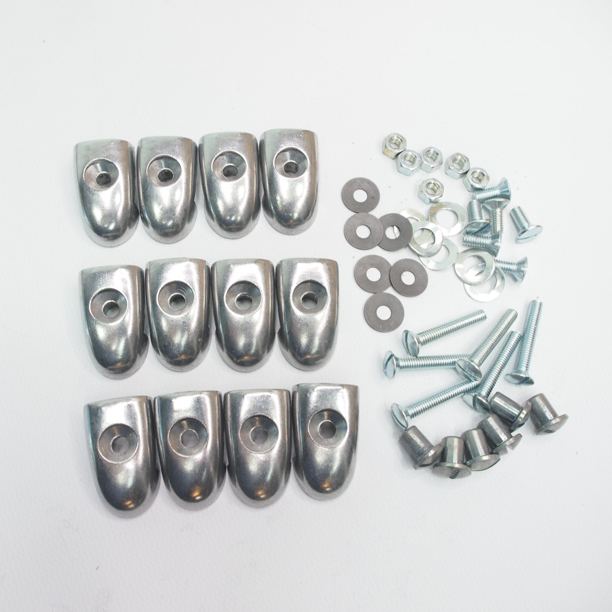 End cap set footboard stripes -LAMBRETTA- LI 150(Series 1-2) TV175(Series 2)