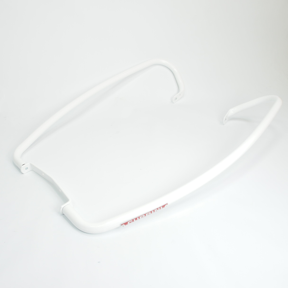 Rear crash bar -AMS CUPPINI- Vespa 50s 100 ET3 PK50 PK125 - white