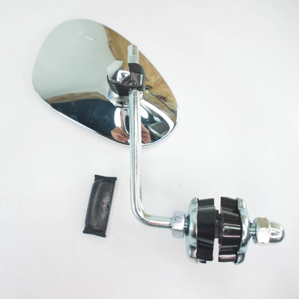 Mirror BUMM clip on Chrome right hand side Vespa Lambretta 50s 100 ET3 Sprint Rally P PX