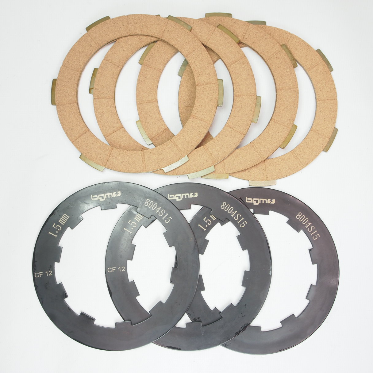 Clutch friction plate set BGM ORIGINAL for Lambretta 4 friction plates