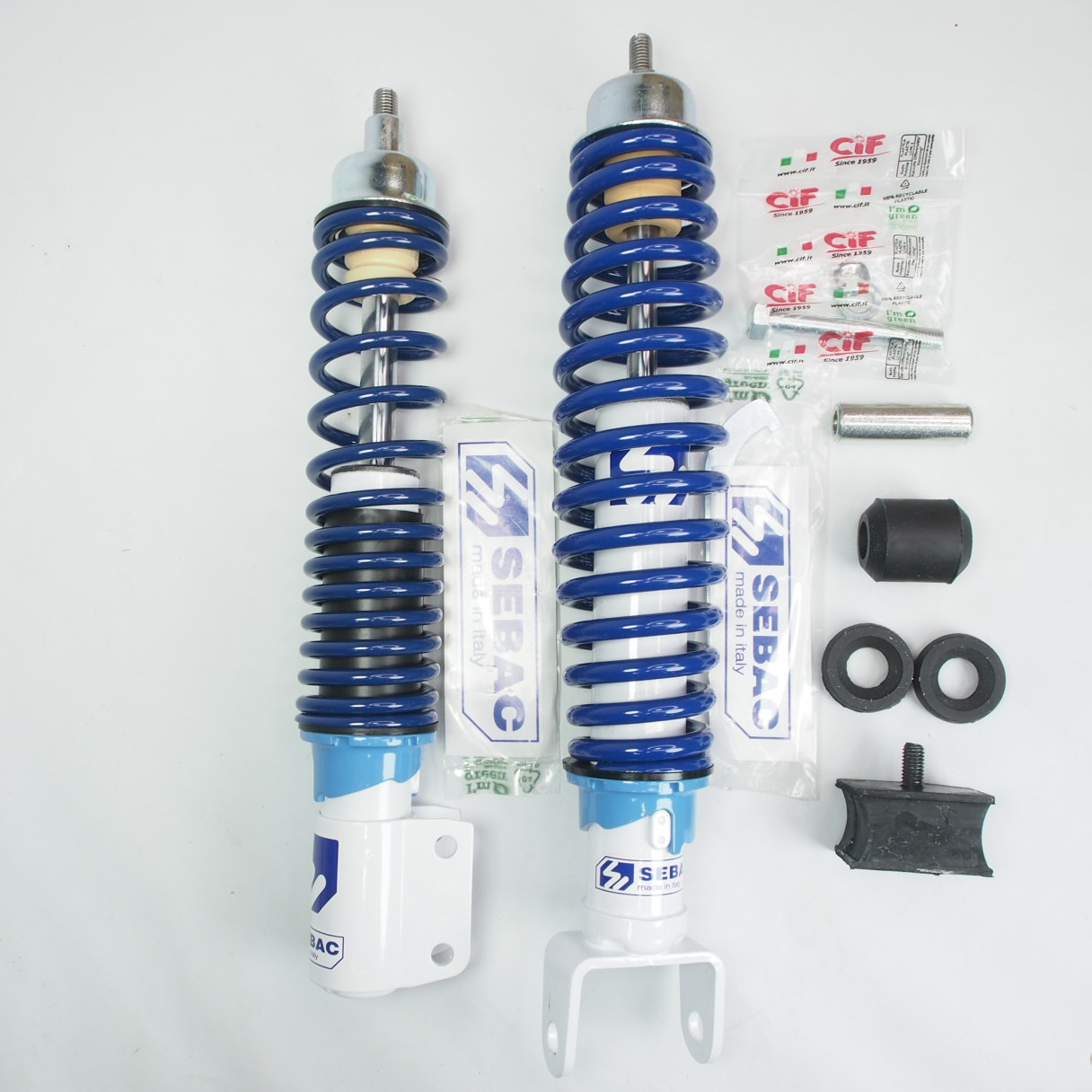 Shock absorber set front+rear -SEBAC Sport- Vespa P/PX