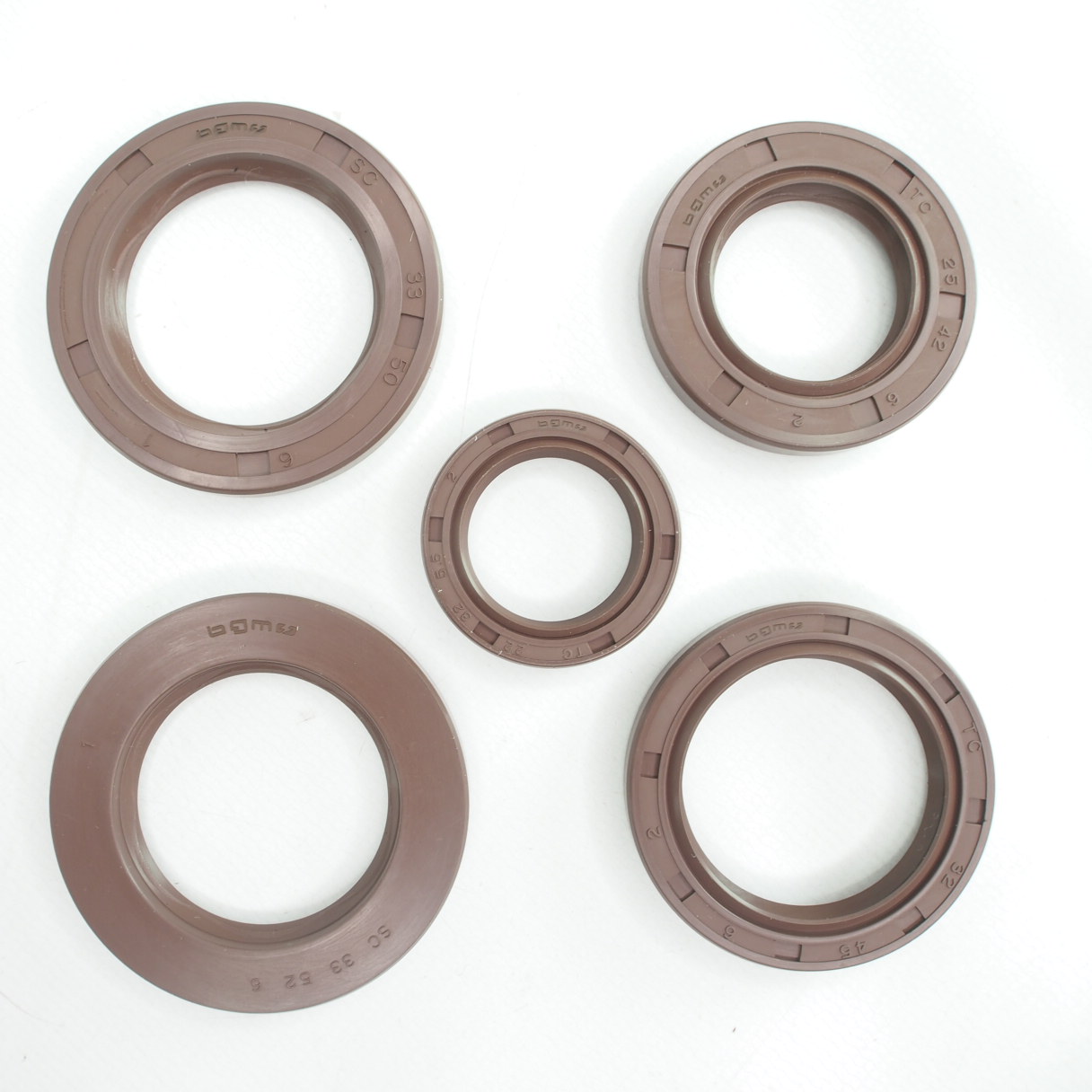 Oil seal set engine bgm pro FKM/Viton for Lambretta series 2-3