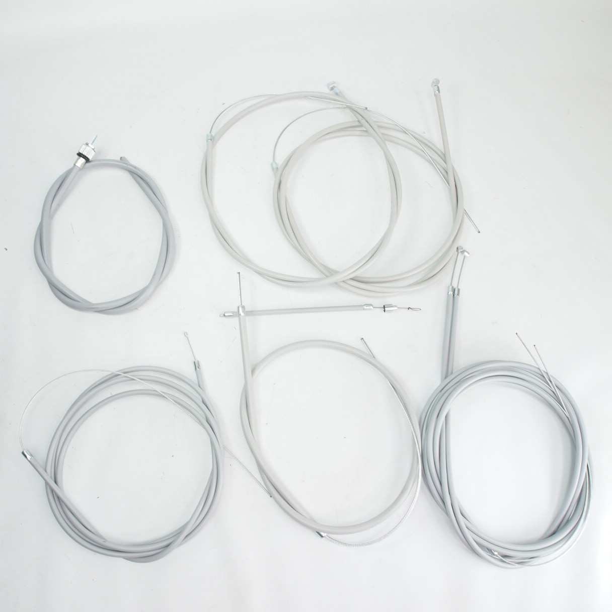 Cable set -RMS- Vespa V50 PTFE grey (incl. speedo cable) 50s 100 90 125 Primavra