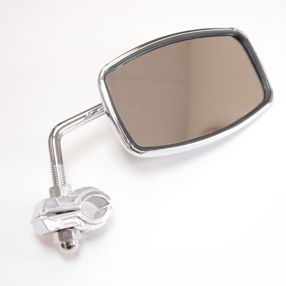 Mirror Clip on Chrome universal - rectangular Vespa Lambretta