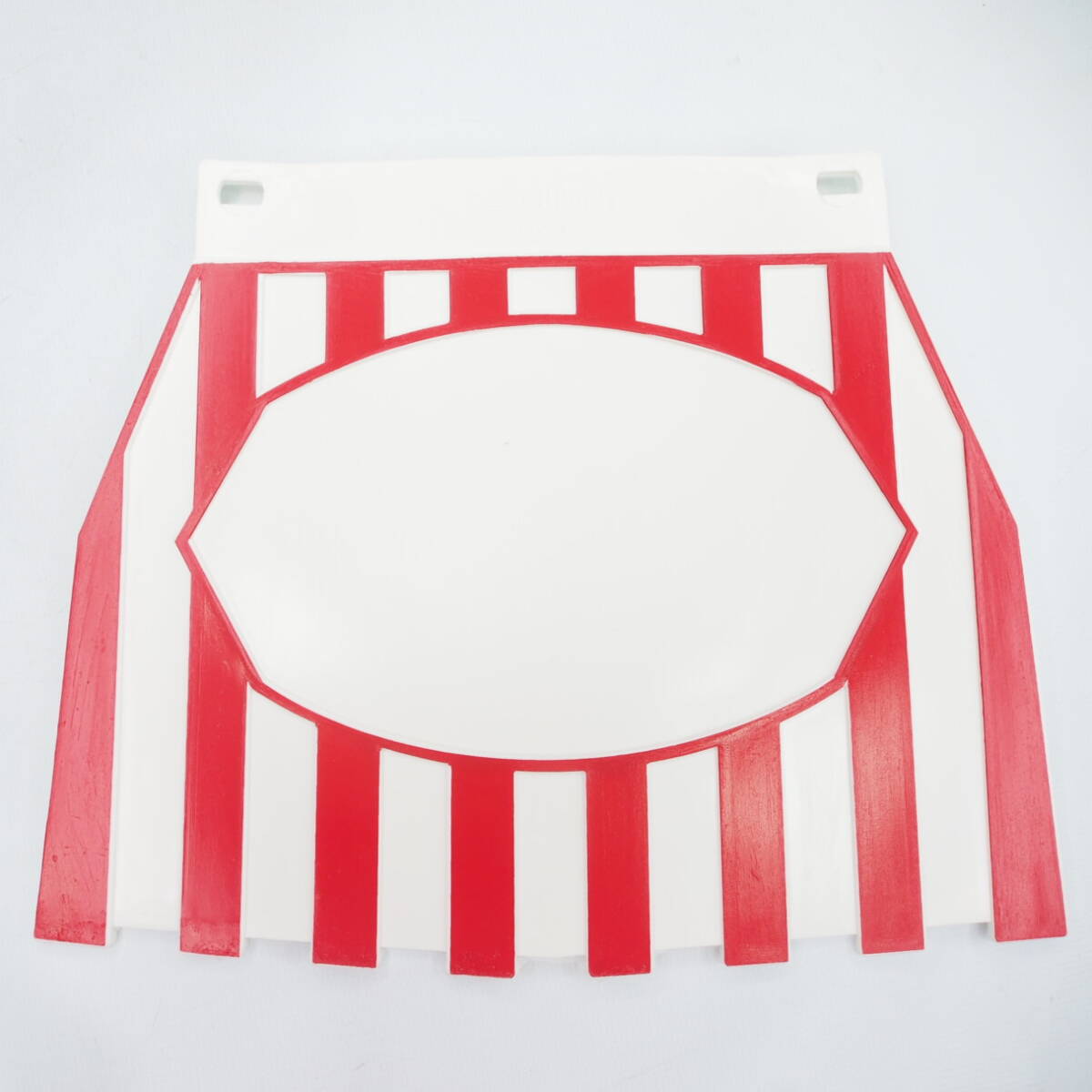 Cuppini Rear mudflap -CLASSIC- white/red