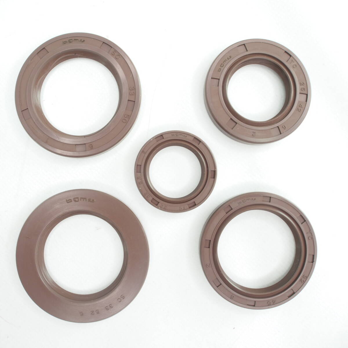 Oil seal set engine bgm pro FKM/Viton for Lambretta series 2-3