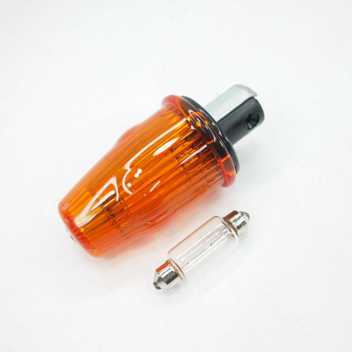 Indicator handlebar end indicator Vespa Rally Sprint 50s 100 ET3 - orange