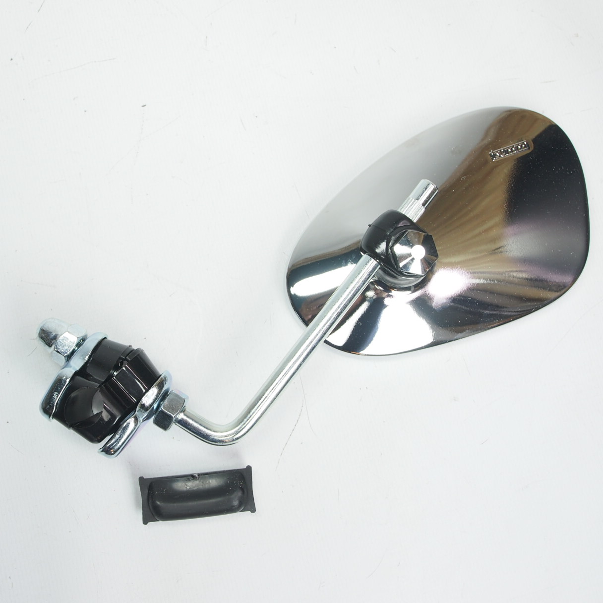 Mirror BUMM clip on Chrome left hand side Vespa Lambretta 50s 100 ET3 Sprint Rally P PX